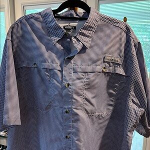 Gently used The Habit Men's UPF 40+ UV protection shirt-sleeve fishing shirt